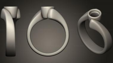 Jewelry rings Engagement Ring 2 3d model